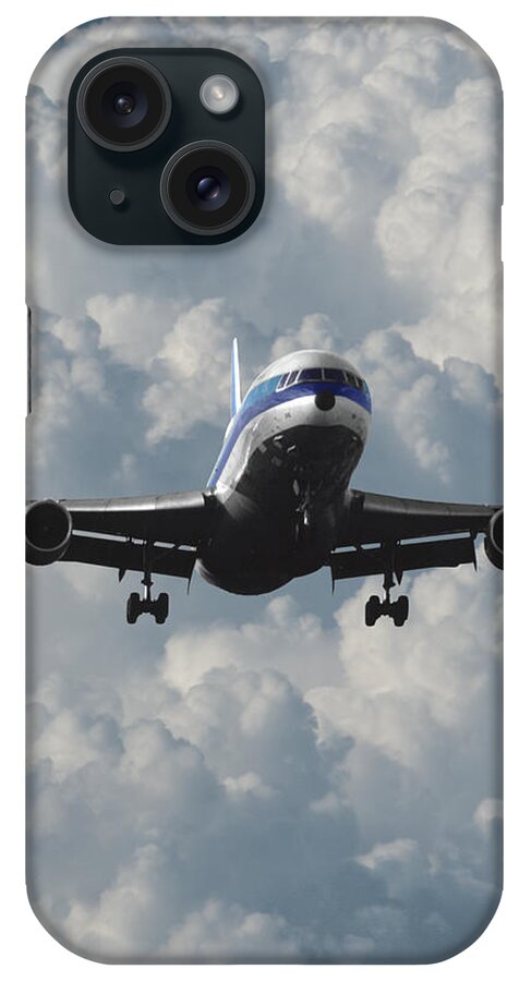 Eastern Airlines iPhone Case featuring the photograph Eastern L-1011 Landing at Miami by Erik Simonsen