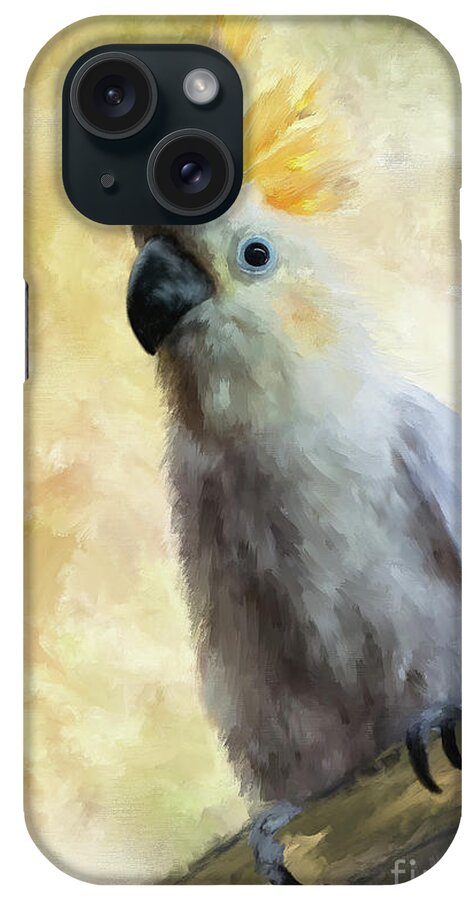 Bird iPhone Case featuring the digital art Elegant Lady Painterly by Lois Bryan