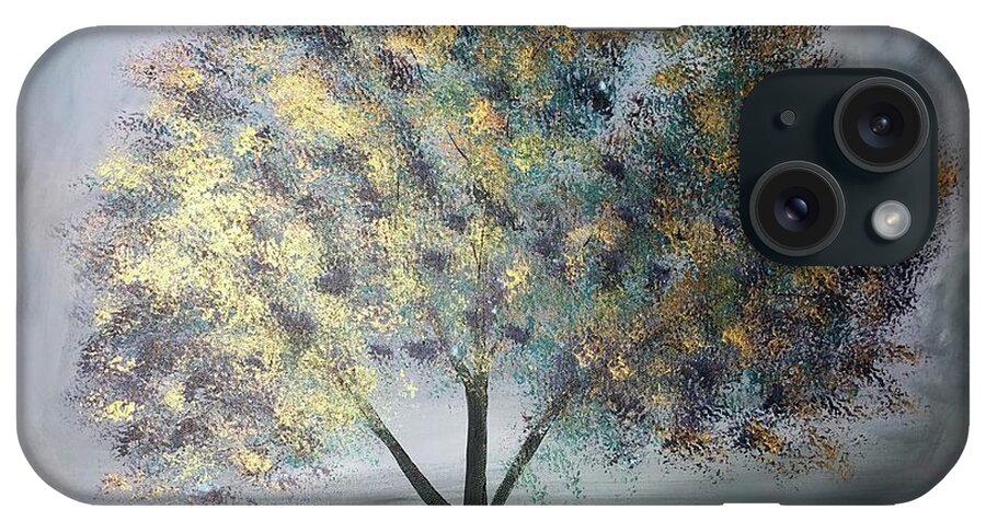 Tree iPhone Case featuring the painting Elegant Tree by Stacey Zimmerman