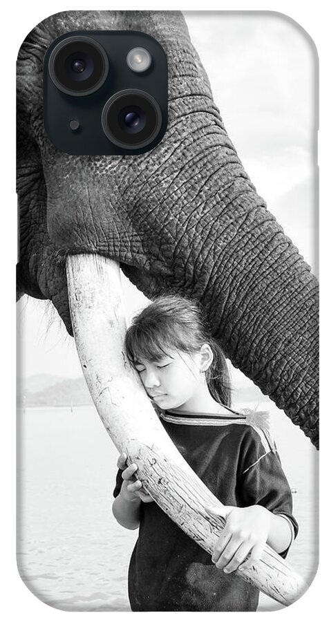 Awesome iPhone Case featuring the photograph Elephant Love by Khanh Bui Phu