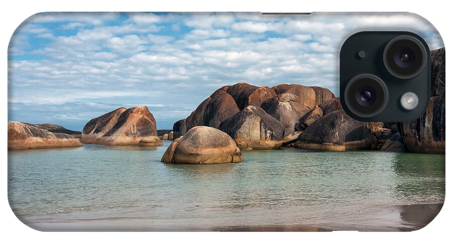 Elephant Rocks iPhone Case featuring the photograph Elephant Rocks, Denmark 5 by Elaine Teague