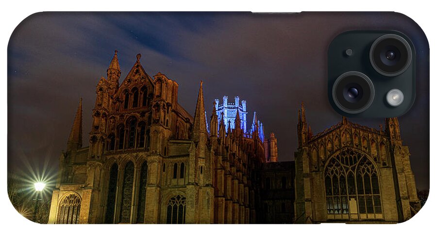 Architecture iPhone Case featuring the photograph Ely Cathedral - Blue for the NHS iv by James Billings