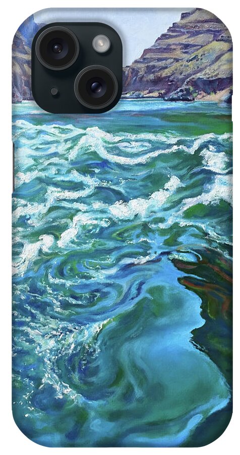 Landscape iPhone Case featuring the painting Emerald Alley by Page Holland