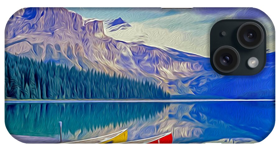 Emerald Lake iPhone Case featuring the photograph Emerald Lake OP by Jim Dollar