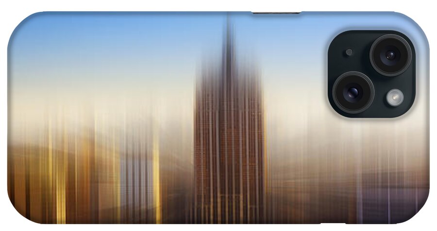 Pano iPhone Case featuring the photograph Empire State and New York Skyline by Stefano Senise