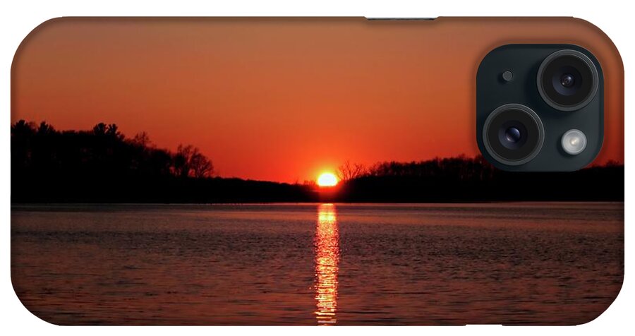 Sunset iPhone Case featuring the photograph Ending Reflection of the Day by Mary Walchuck