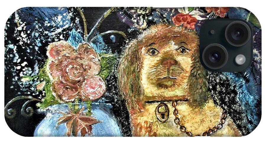 England Staffordshire Dog iPhone Case featuring the painting England Staffordshire Dog by Lynn Raizel Lane
