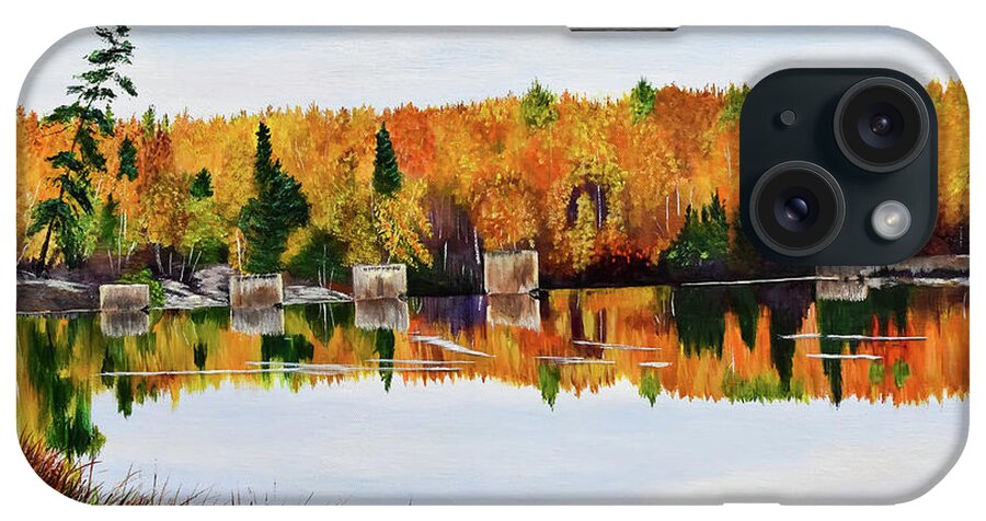 English Brook iPhone Case featuring the painting English Brook Showcase by Marilyn McNish