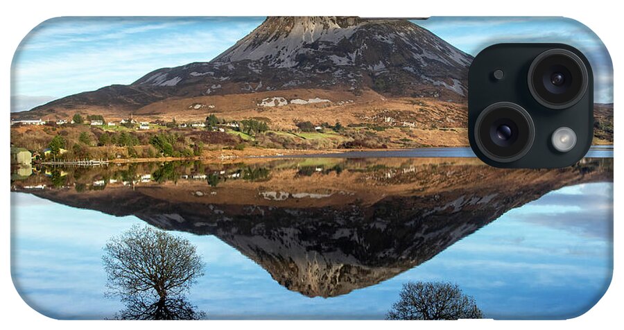 Errigal iPhone Case featuring the photograph Errigal Reflection - Dunlewey, Donegal by John Soffe