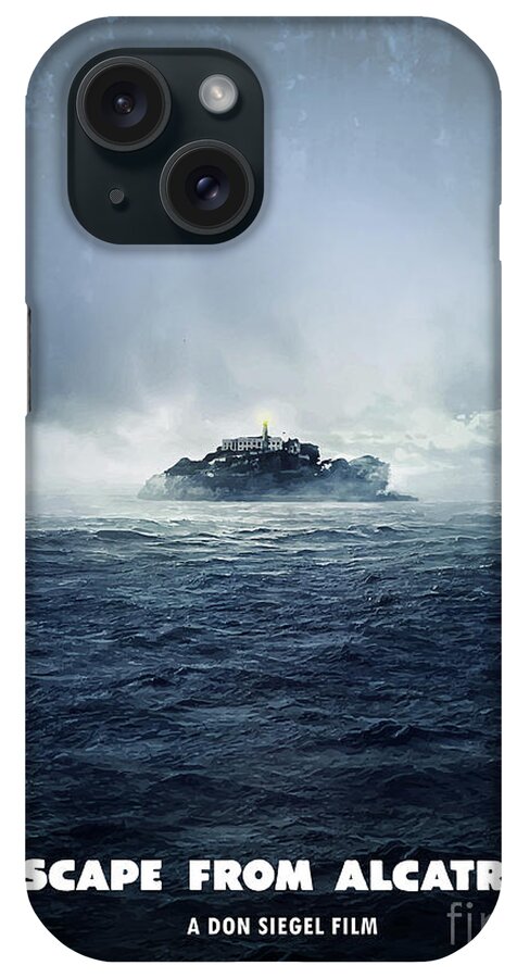Movie Poster iPhone Case featuring the digital art Escape From Alcatraz by Bo Kev