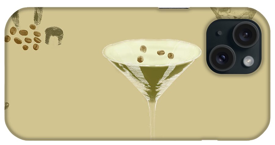 Drink iPhone Case featuring the photograph Espresso Martini seamless repeating pattern by Karen Foley