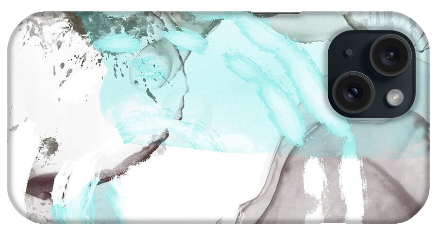 Abstract iPhone Case featuring the painting Essence of me by Art by Gabriele