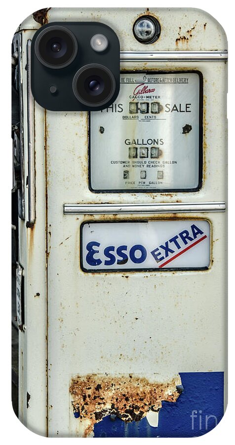 Old Gas Pump iPhone Case featuring the photograph Esso Extra by Elaine Berger