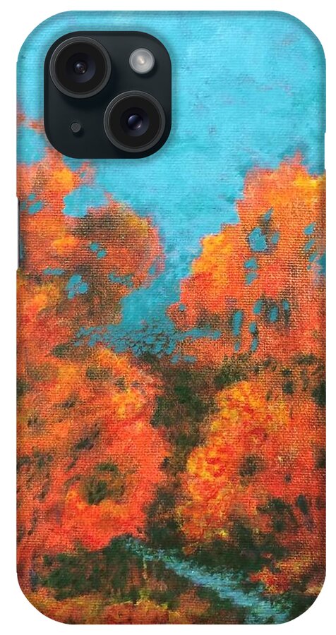 Autumn iPhone Case featuring the painting Etobicoke Creek #3 by Milly Tseng