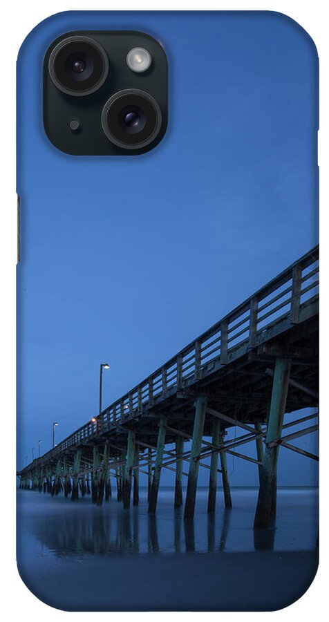 Carolina Coast iPhone Case featuring the photograph Evening at the Pier - Topsail Island by Mike McGlothlen