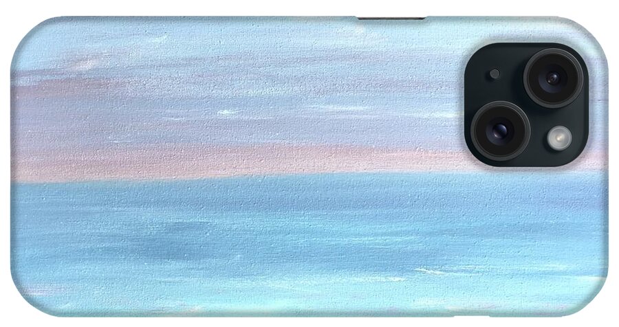 Seascape iPhone Case featuring the painting Evening Calm by Barbara Magor