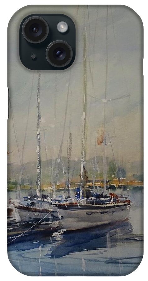 Alameda iPhone Case featuring the painting Evening in Alameda by Sandra Strohschein