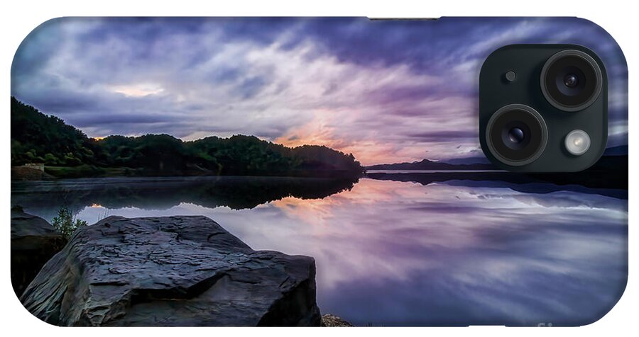 Lake iPhone Case featuring the photograph Evening Reflections by Shelia Hunt