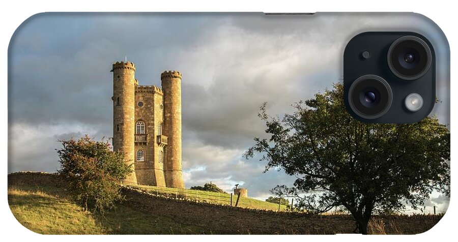 Broadway iPhone Case featuring the photograph Evening Sunlight On Broadway Tower, Cotswolds, England, UK by Sarah Howard