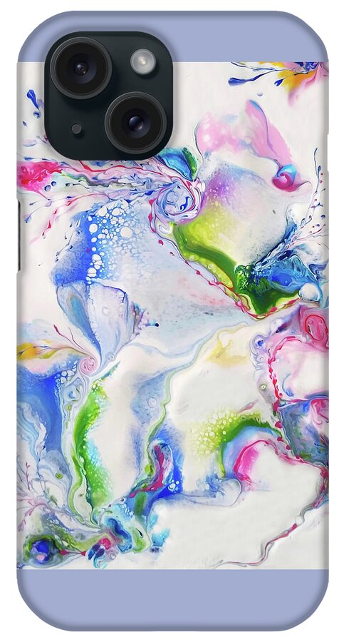 Abstract iPhone Case featuring the painting Ever Growing 4 by Deborah Erlandson