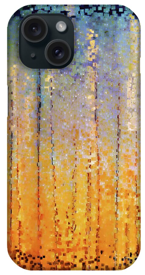 Romans; Gold; Brown; Black; Purple; Blue; Promise; Legacy iPhone Case featuring the painting Everyone Who Calls. Romans 10 13 by Mark Lawrence