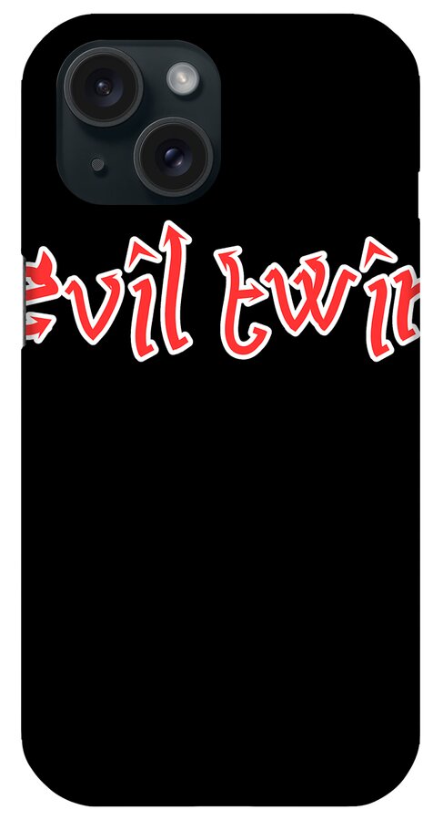 Cool iPhone Case featuring the digital art Evil Twin Easy Halloween Costume by Flippin Sweet Gear