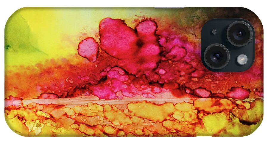 Beautiful iPhone Case featuring the painting Exciting Colors by Karin Eisermann