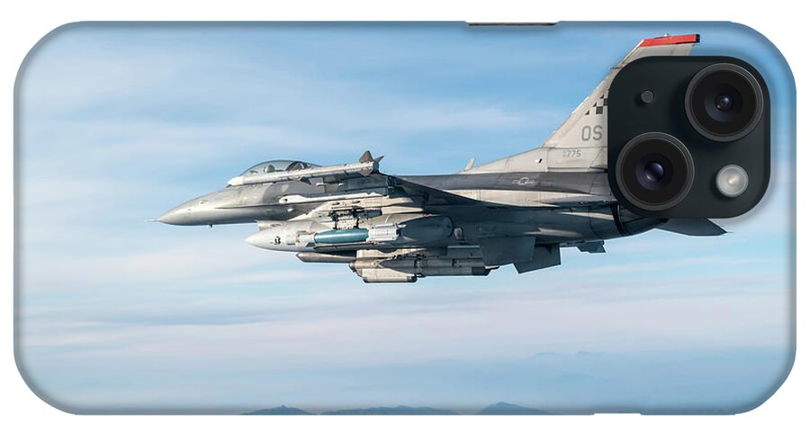 Military iPhone Case featuring the photograph F-16 Fighting Falcon by Staff Sgt Skyler Combs