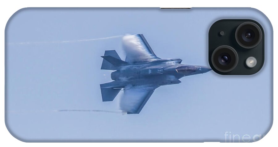 Aircraft iPhone Case featuring the photograph F-35 Lightning II Vapor Trail by Jeff at JSJ Photography