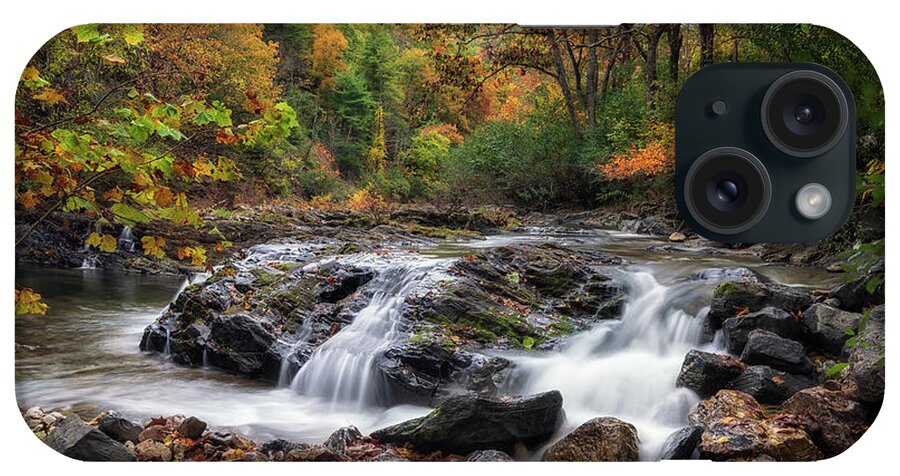 Waterfall iPhone Case featuring the photograph Fall at Jennings Creek 2 by Tricia Louque