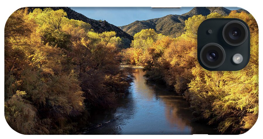 Art iPhone Case featuring the photograph Fall on the Gila River by Rick Furmanek