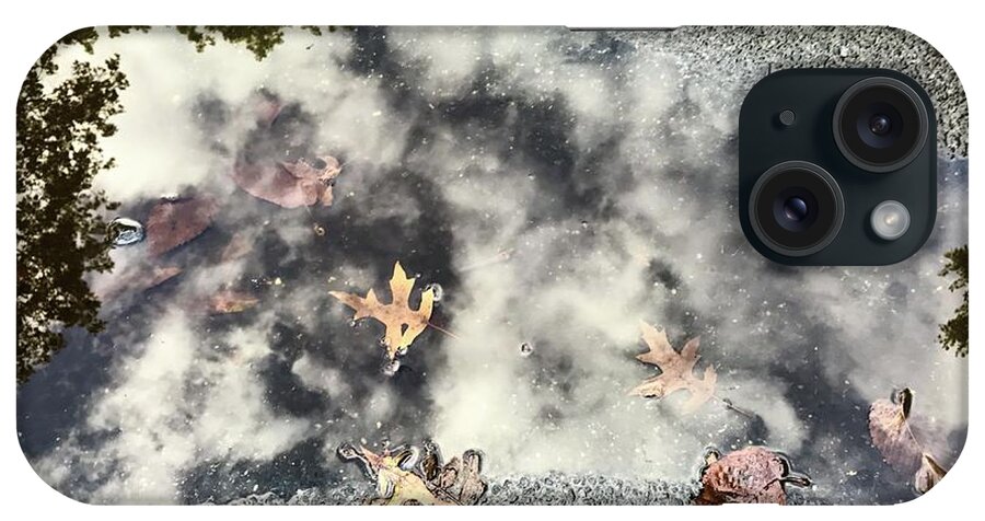  iPhone Case featuring the photograph Fall Water Puddle, NYC by Judy Frisk