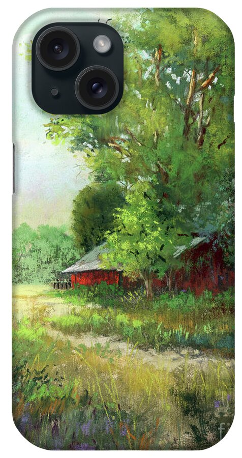 Fallow Fields iPhone Case featuring the painting Fallow Fields by Dianne Parks