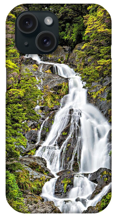 Fan-tail-falls iPhone Case featuring the photograph Fan Tail Falls by Gary Johnson