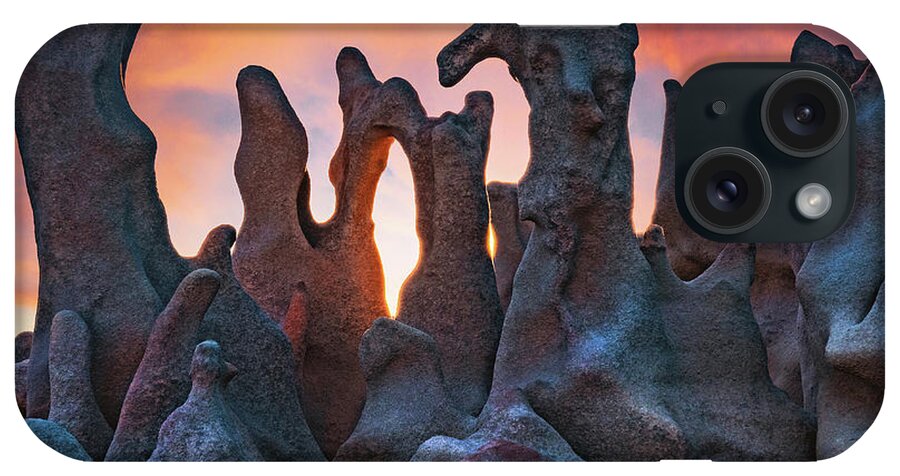 Rock iPhone Case featuring the photograph Fantasy Canyon Pillars and Sunset, Utah by Abbie Matthews