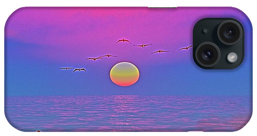 Sunset iPhone Case featuring the photograph Fantasy sunset by Mingming Jiang