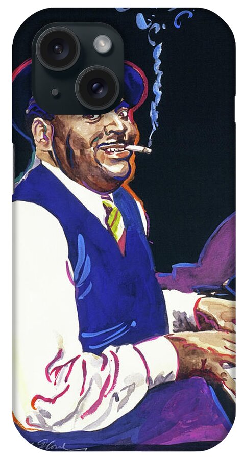 Jazz iPhone Case featuring the painting Fats Waller by David Lloyd Glover