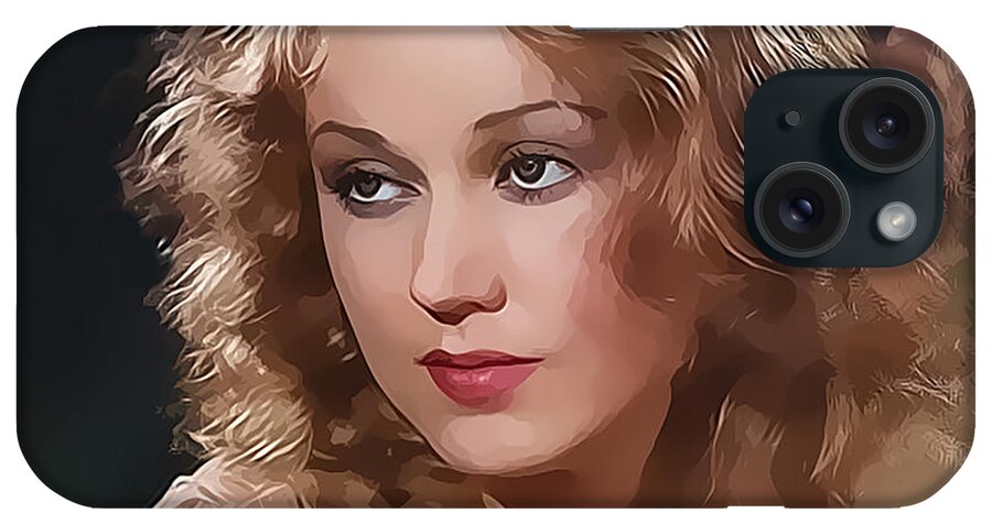 Fay Wray iPhone Case featuring the digital art Fay Wray Painting by Chuck Staley