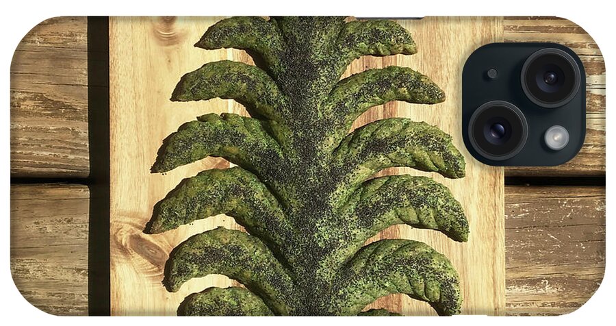 Bread iPhone Case featuring the photograph Fern and Fiddlehead Fougasse 3 by Amy E Fraser