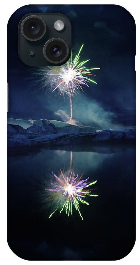 Fireworks iPhone Case featuring the photograph Fire and ice #2 by Christopher Mathews