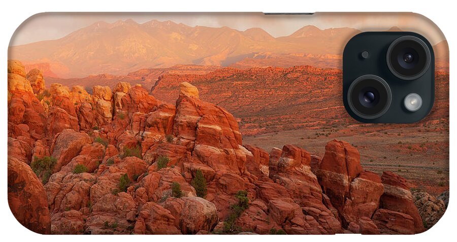 Fiery Furnace iPhone Case featuring the photograph Fiery Furnace Sunset by Aaron Spong