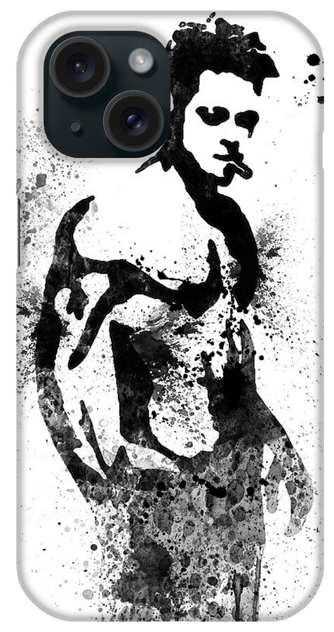 Fight Club iPhone Case featuring the digital art Fight Club Watercolor by Naxart Studio
