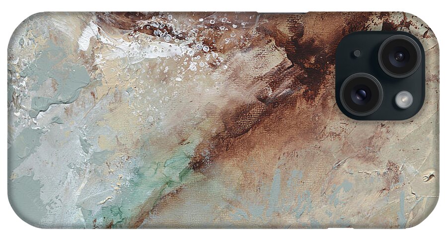 Abstract iPhone 15 Case featuring the painting Finding Peace by Jai Johnson