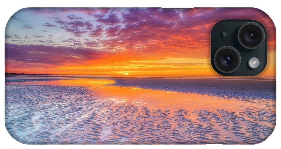 Clouds iPhone Case featuring the photograph Fire in the Sky by Penny Polakoff
