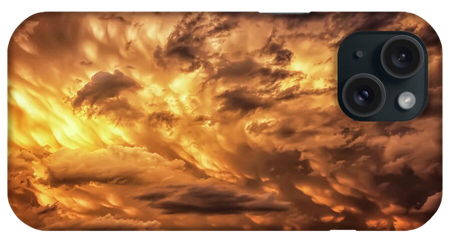 Fire iPhone Case featuring the photograph Fire in the Sky by Steve Sullivan