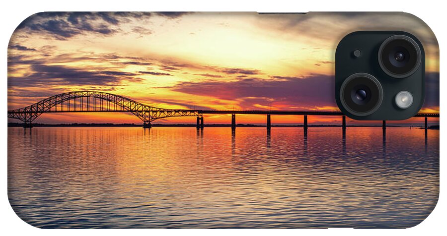 Bay iPhone Case featuring the photograph Fire Island Inlet Bridge by John Randazzo