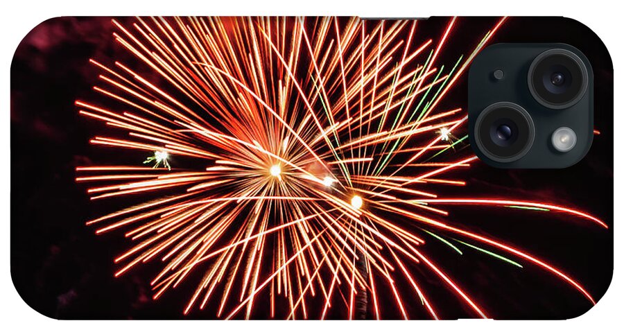 4 Th July iPhone Case featuring the photograph Firesworks 2022 by Louis Dallara