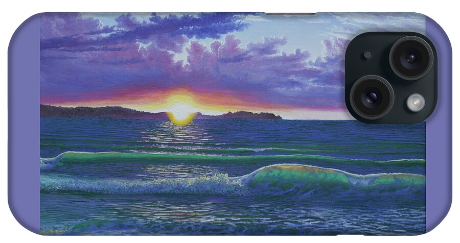 Beach iPhone Case featuring the painting First Beach, Port Hood by Michael Goguen