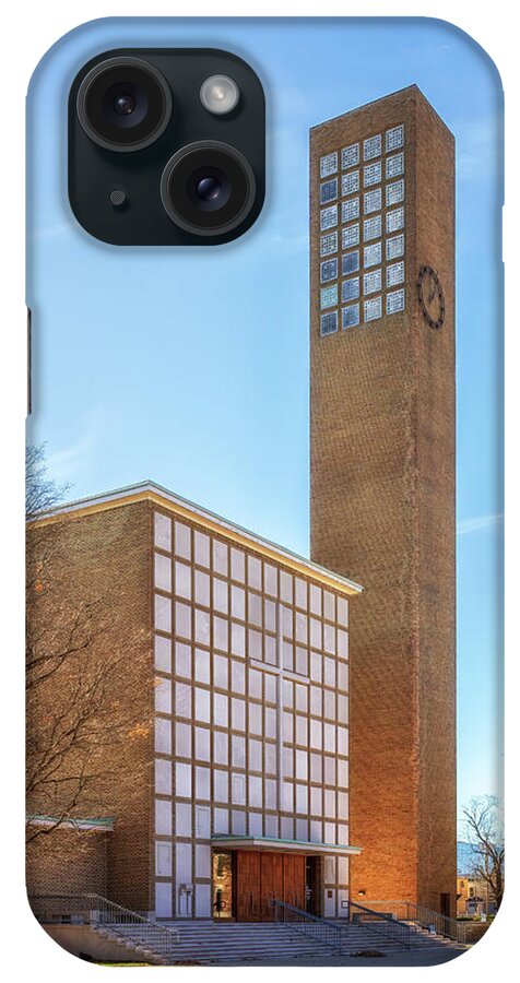 Church iPhone Case featuring the photograph First Christian Church - Columbus, Indiana by Susan Rissi Tregoning