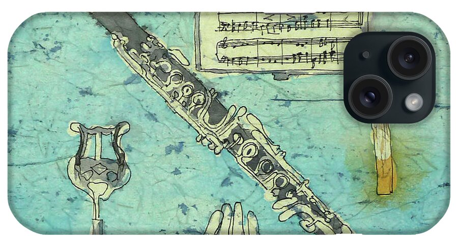 Music iPhone Case featuring the painting First Clarinet by Ann Nunziata